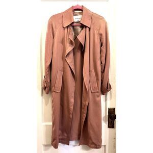 ARITZIA Babaton Pink Open Trench Coat Jack  Women's Size XXS